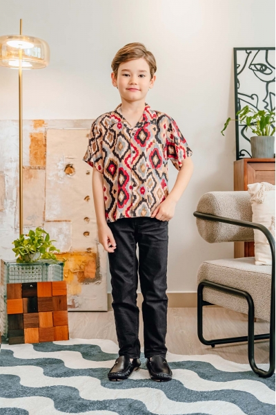 TUSCA KIDS | Aaron Kids Kemeja in Brown TUSCA KIDS | Aaron Kids Kemeja in Brown